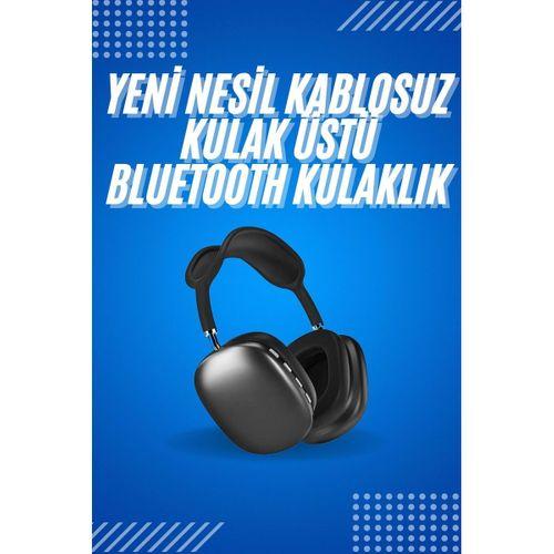 2025 Model Kulak Üstü Kablosuz Bluetooth Kulaklık Gürültü Azalta Uzun Pil