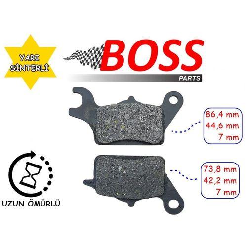 HONDA Honda Ön Fren Disk Balatası Boss Sfa708 Dio 110 Suzuki Uk 110 Address (17-..) Yamaha Tricity 125 (14