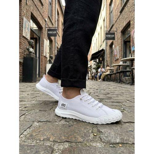 BA0248 BOA Beyaz Esnek Bağcıklı Ultra Hafif Nefes Alan Sneaker Ayakkabı