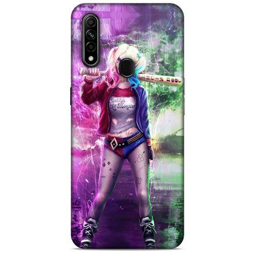 Oppo A31 Uyumlu Kılıf Harley Quinn (30) Silicone Case Koyu kahverengi
