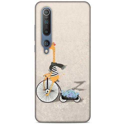 Xiaomi Mi 10 Kılıf FunnyMaX (17) Tasarım Kılıf Bej Zürafa