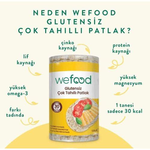 Wefood Çok Tahıllı Pirinç Patlağı 100 Gr