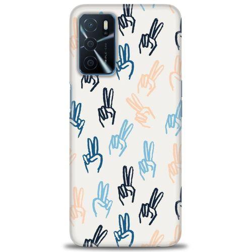 Oppo A16 Kılıf HD Baskılı Kılıf - Tavşan Kulağı + Tam Ekran Koruyucu