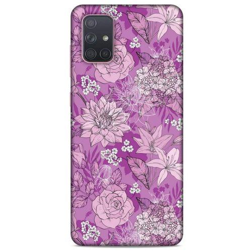 Samsung Galaxy A71 Uyumlu Kılıf Pembe Delisi (8) Baskılı Kılıf Çiçek