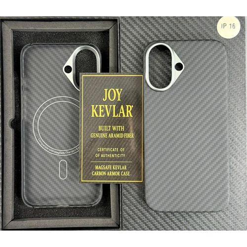 Joykevlar İphone 16 Gerçek Kevlar Carbon Premium Telefon Kılıfı