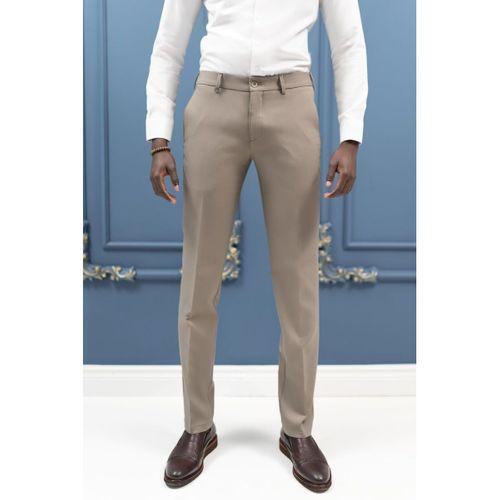 Slimfit Mevsimlik Fermuar Kapamalı Yan Cepli Kumaş Pantolon