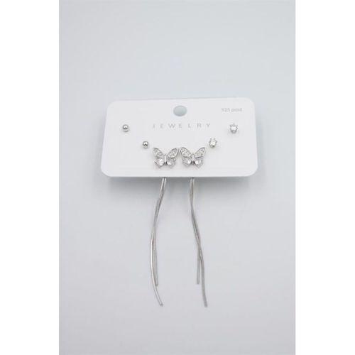 Çoklu Set Küpe - Gümüş