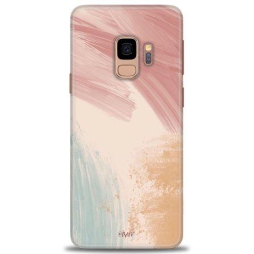 Samsung Galaxy S9 Kılıf HD Baskılı Kılıf - Soft Renkler + Tam Ekran Koruyucu