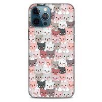 Lopard Apple iPhone 12 Pro Max Uyumlu Kılıf Kediler (31) TPU Kılıf Minikler