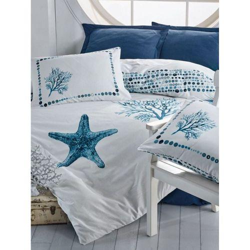 Cotton Box Maritime Ranforce Nevresim Takımı Tek Kişilik Star Lacivert