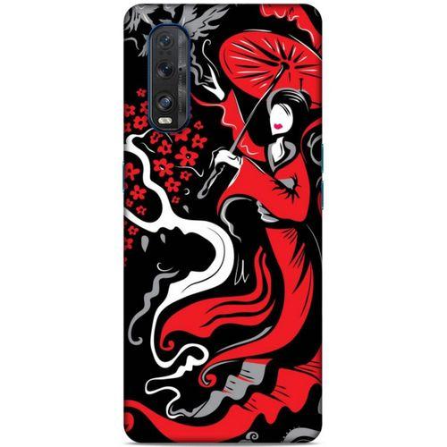 Lopard Oppo Find X2 Uyumlu Kılıf Soyut Sanat (11) Baskılı Tam Koruma