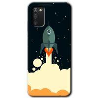 Potkal Hediye Fabrikası Samsung Galaxy A02s Kılıf HD Desen Baskılı Arka Kapak - Space Smoke