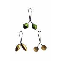 3 Adet Tesettür Eşarp ve Şal Klipsi Sarı Hardal Yeşil