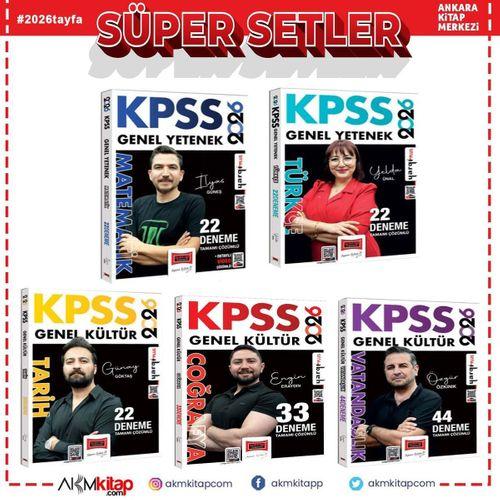 Yargı Yayınları 2026 KPSS Genel Yetenek Genel Kültür Deneme Seti 5 Kitap