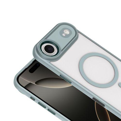 Apple iPhone 17 Air Kılıf Wireless Şarj Özellikli Zore Krom M-safe Silikon Kapak