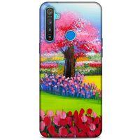 Oppo Realme 5i Kılıf Japonya (40) Fit Silikon Kılıf Japonya Ağaçları