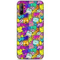 Graffitix (12) Desenli Silikon Kapak Oppo Realme C3 Kılıf