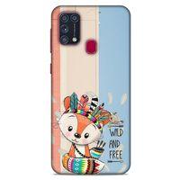 Animax Kızılderili Tilki Samsung Galaxy M31 Kılıf Desenli Silikon