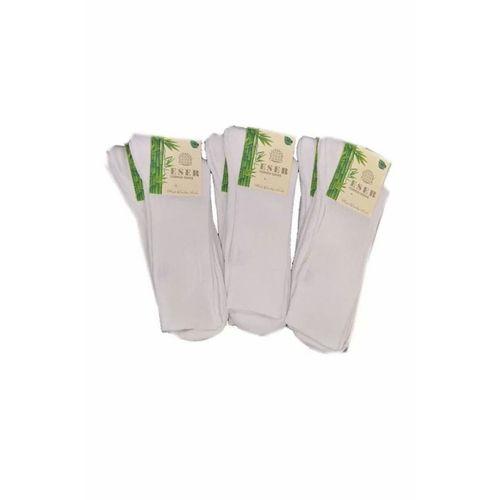 Eser Erkek  Beyaz Çift Taban Havlu Çorap