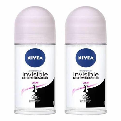 Nivea Invisible Black&White Clear Kadın Roll-On Deodorant 50 ML x 2