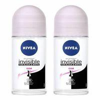 Nivea Invisible Black&White Clear Kadın Roll-On Deodorant 50 ML x 2