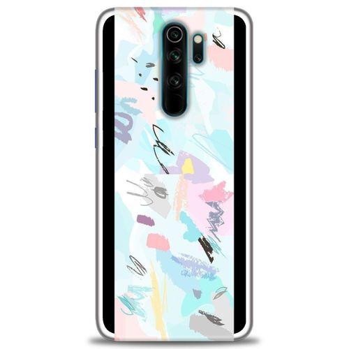 Xiaomi Redmi Note 8 Pro Kılıf HD Baskılı Kılıf - Blue and Purple + Tam Ekran Koruyucu