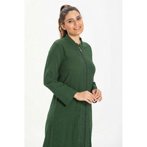 Cemre Şile Bezi Mevsimlik Ferace Yeşil Ysl