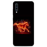 Lopard Samsung Galaxy A70s Uyumlu Kılıf FireX (28) Arka Kapak Ateşli At