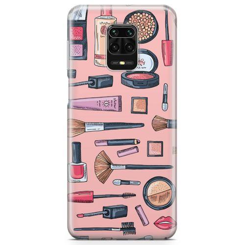 Xiaomi Redmi Note 9 Pro Kılıf Makyaj Çantası Arka Kapak Koruma Desenli Full Koruyucu