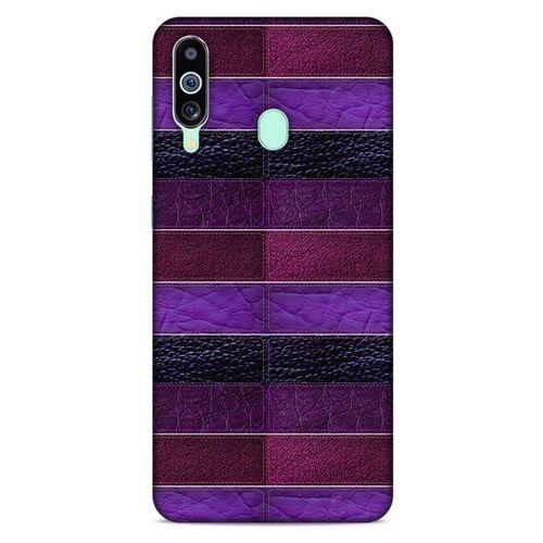 Samsung Galaxy M40 Kılıf Patchwork (14) Lansman Kılıf Mor Bordo