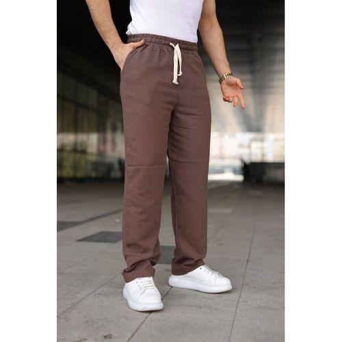 Erkek İthal Yıkamalı Keten Pantolon