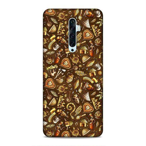 Oppo Reno 2Z Kılıf Maskeli Balo Doodle Arka Kapak Silikon Koruma Full Koruyucu