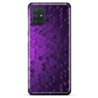 Samsung Galaxy M51 Uyumlu Kılıf Mor Delisi (4) Koruma Kılıfı Altıgen