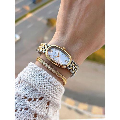 Tom Jones Çelik Kordon Kararma Renk Atma Yapmaz 3 Atm Suya Dayanıklı Kadın Kol Saati BTJ.YN10035.4