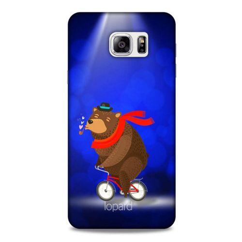 Samsung Galaxy Note 5 Kılıf FunnyMaX (43) Thin Fit Kılıf Lacivert Ayılı