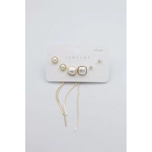 Çoklu Set Küpe - Altın