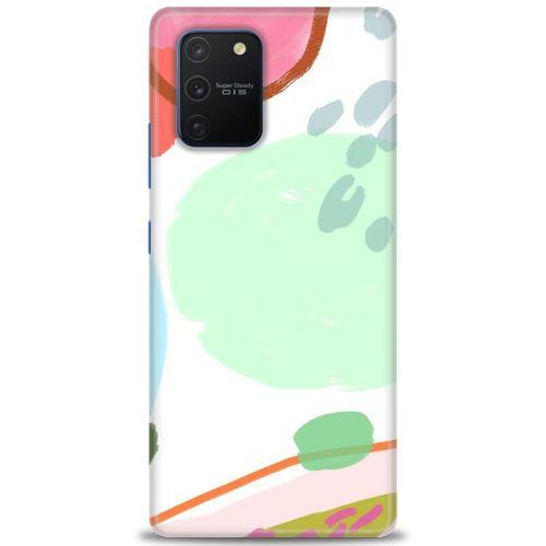 Samsung Galaxy A91 / S10 Lite Kılıf HD Baskılı Kılıf - Benekli + Tam Ekran Koruyucu