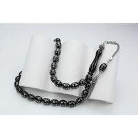 Oltu Taşı Beyzi Model Çemberli Yön İşlemeli Tespih