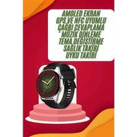 Yeni Nesil Akıllı Saat Çift Kordonlu 1.5 Inç Yuvarlak Ekran Gps Ve Nfc Uyumlu