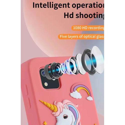 Telefon Modelli Çocuk Dijital Fotoğraf Makinası Çift Kameralı Dokunmatik Ekran 2.0 Ekran