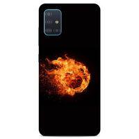 Lopard Samsung Galaxy A51 Uyumlu Kılıf FireX (29) Arka Koruma Kılıfı Ateş Topu
