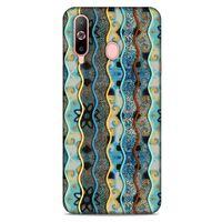 Samsung Galaxy A60 Kılıf Baskılı Özel Seri Taşlı (30) Silicone Case