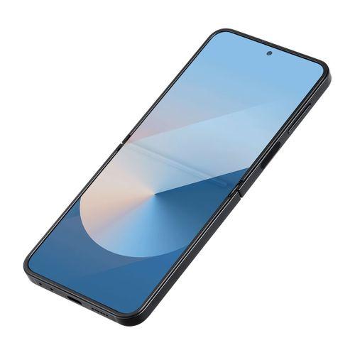 Galaxy Z Flip 6 Kılıf M-safe Şarj Özellikli 600D Aramid Fiber Pitaka Ultra-Slim Classic Serisi Black-Grey Twill Kapak