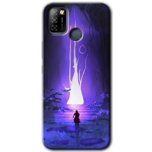 İnfinix Smart 5 Kılıf HD Desen Baskılı Arka Kapak - Wanderer Silhouette
