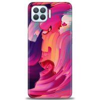 Oppo A73 Kılıf HD Baskılı Kılıf - Renkler + Tam Ekran Koruyucu