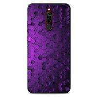 Xiaomi Redmi 8 Uyumlu Kılıf Mor Delisi (4) Koruma Kılıfı Altıgen