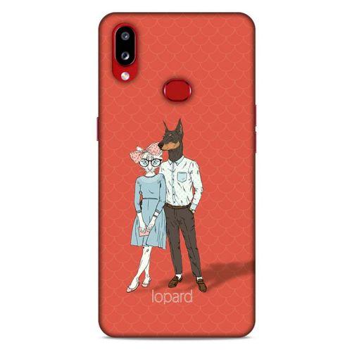 Samsung Galaxy A10s Kılıf FunnyMaX (15) Antişok Kılıf Kırmızı Kedi Köpek