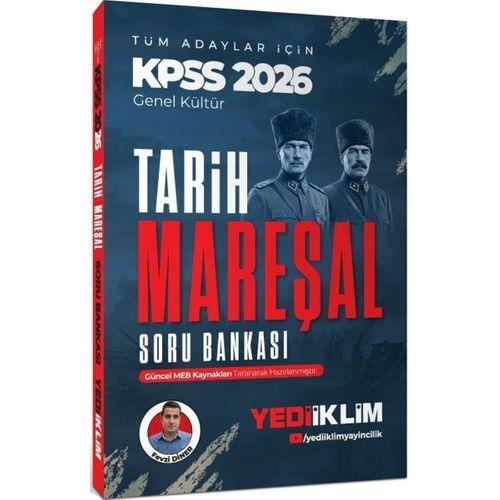 2026 KPSS Mareşal Genel Kültür Tarih Tüm Adaylar İçin Soru Bankası Yediiklim Yayınları