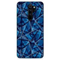 Xiaomi Redmi Note 8 Pro Uyumlu Kılıf Mavi Delisi (46) Core Armor Kılıf Geometrik