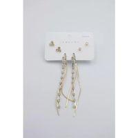 Çoklu Set Küpe - Altın